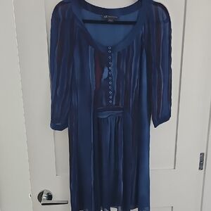 Armani Exchange Deep Blue Sheer Dress Size 4